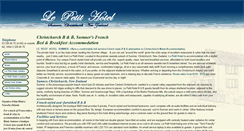 Desktop Screenshot of lepetithotel.co.nz